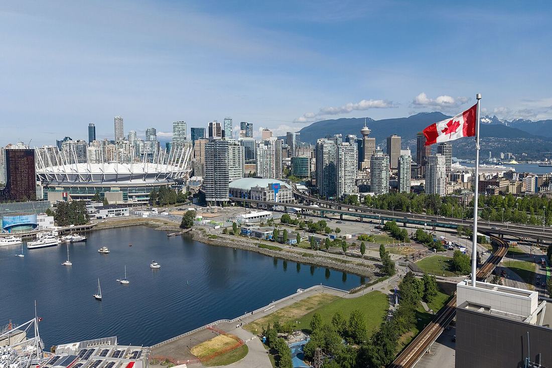 The Vancouver skyline