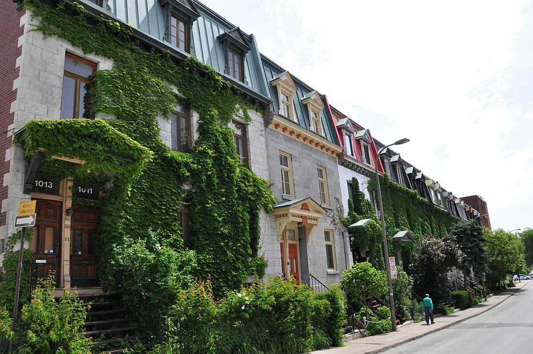 A row house in Montreal