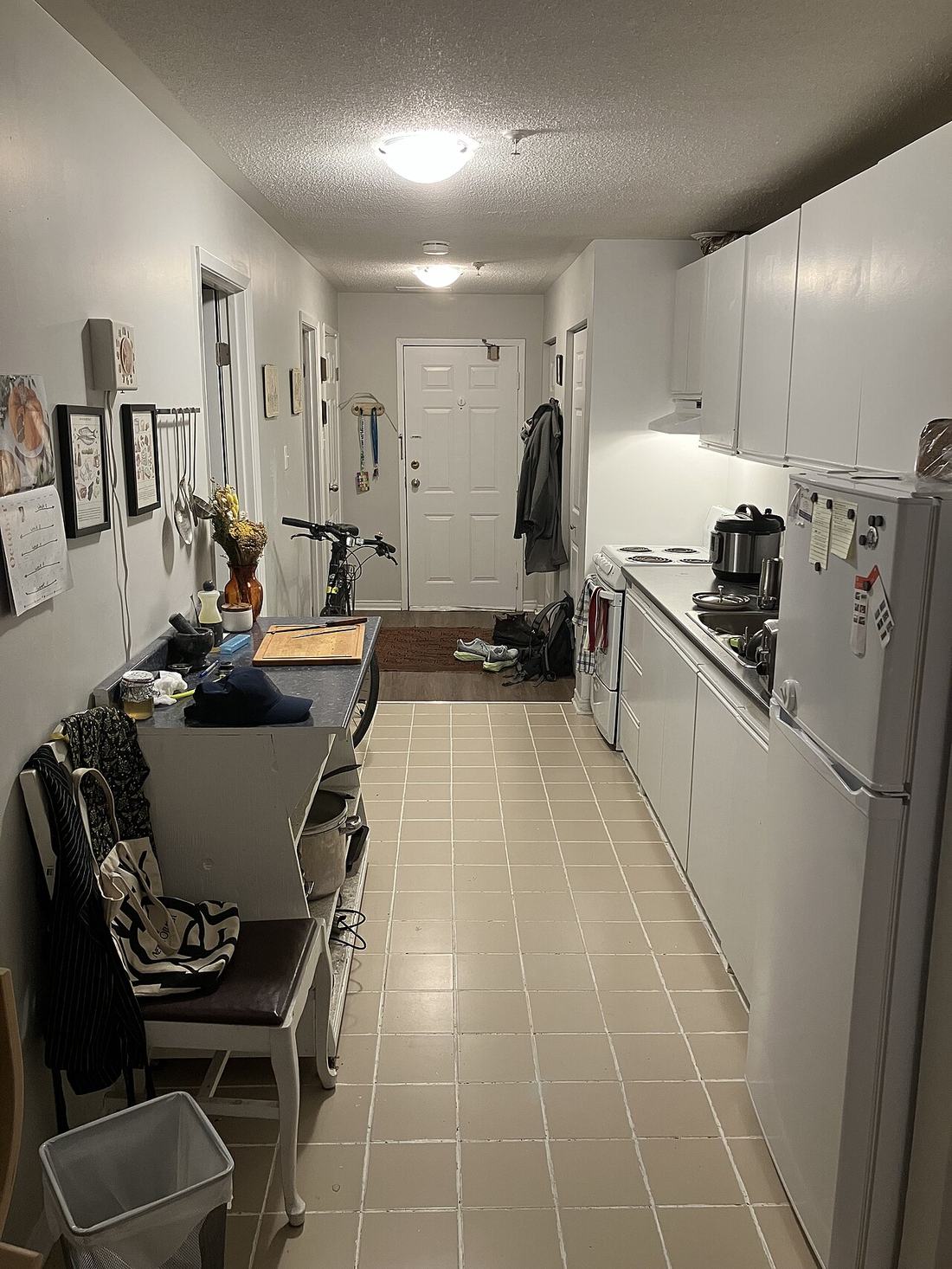 A kitchen in a Canadian apartment